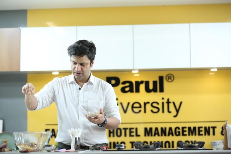 MasterChef Kunal Kapoor had visited at Parul University To Share About Culinary world