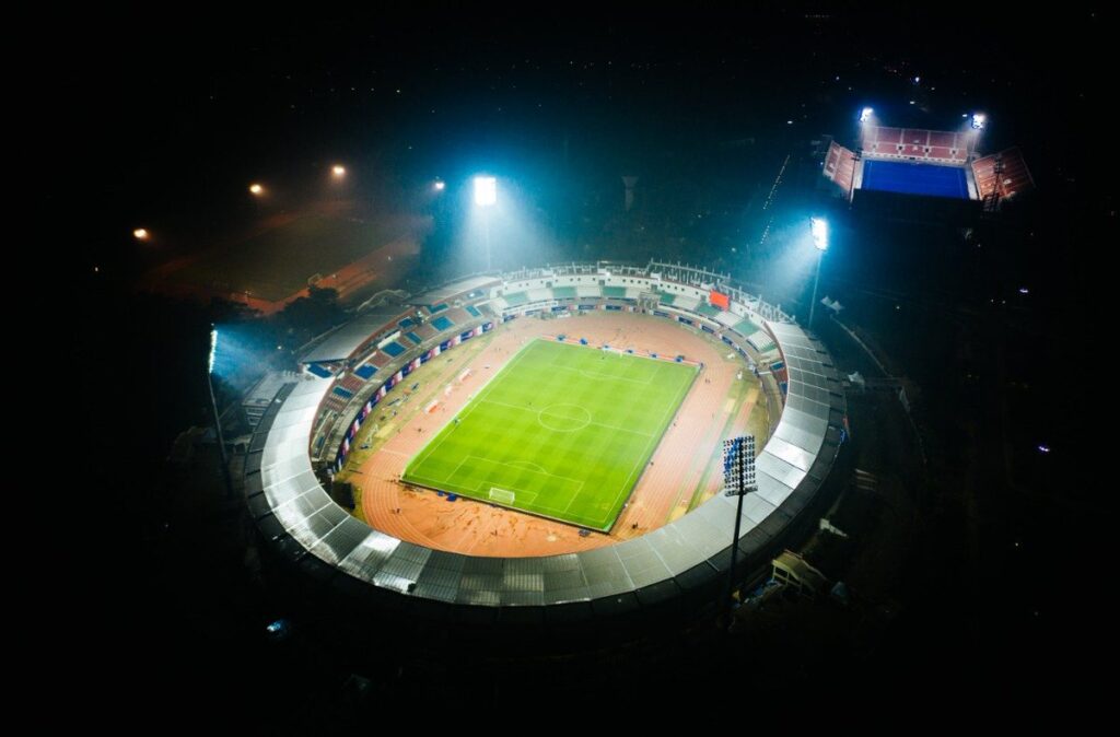 Inside views of Kalinga stadium.